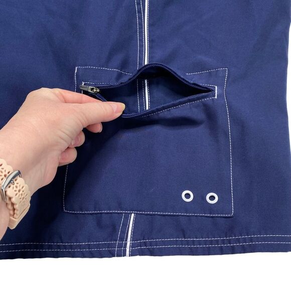 Nike Swim Men’s Navy Blue Board Shorts Sz 34 - Picture 6 of 15